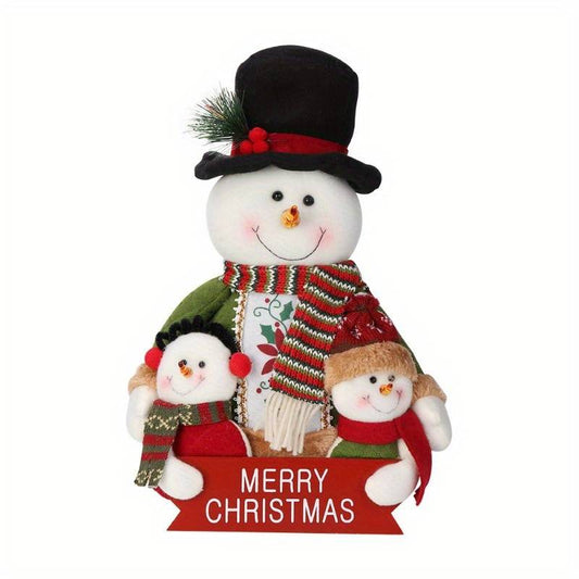 Big Belly Snow Man Trio Christmas Table Décor - Little Surprise BoxBig Belly Snow Man Trio Christmas Table Décor