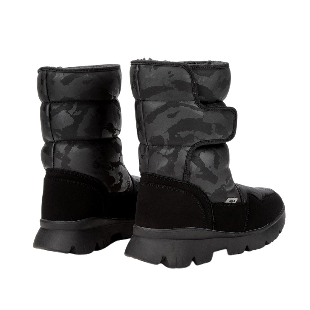 Black Camouflage Mens Winter Snownboots