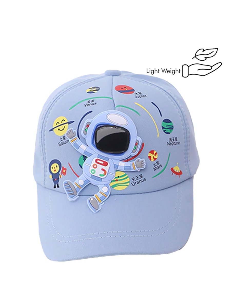 Blue 3d Floating Astro Casual Cap for Kids - Little Surprise BoxBlue 3d Floating Astro Casual Cap for Kids