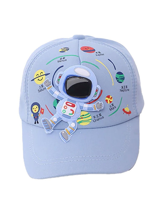 Blue 3d Floating Astro Casual Cap for Kids - Little Surprise BoxBlue 3d Floating Astro Casual Cap for Kids