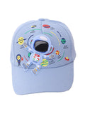 Blue 3d Floating Astro Casual Cap for Kids - Little Surprise BoxBlue 3d Floating Astro Casual Cap for Kids