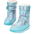 Blue and Silver Glam Women Winter Snowboots - Little Surprise BoxBlue and Silver Glam Women Winter Snowboots