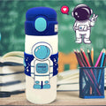 Blue Band white Astronaut, Stainless Steel Kids Water Bottle, 500 ml - Little Surprise BoxBlue Band white Astronaut, Stainless Steel Kids Water Bottle, 500 ml