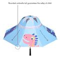 Blue Dino, Unique Spanish Patio Style Kids Umbrella, 5-12 years, Blue - Little Surprise BoxBlue Dino, Unique Spanish Patio Style Kids Umbrella, 5-12 years, Blue