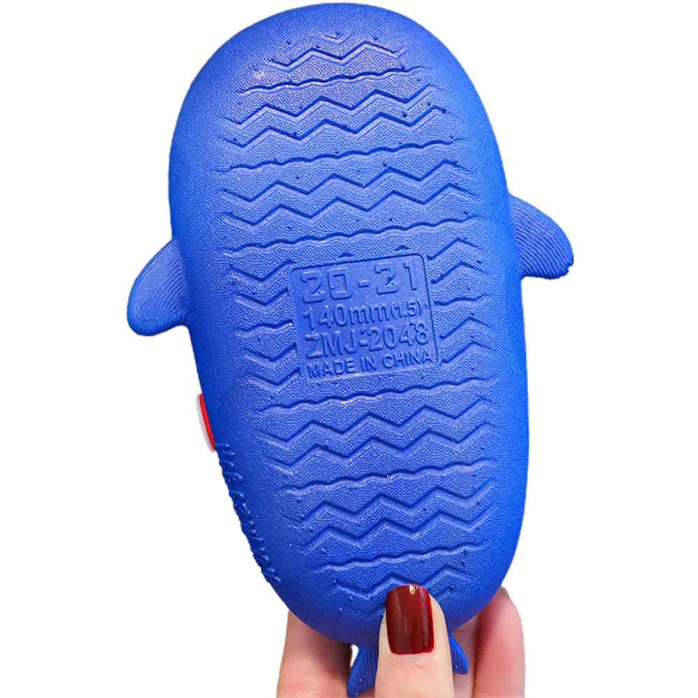 قبقاب Blue Shark سهل الارتداء، مناسب للصيف/الرياح الموسمية/الشاطئ للأطفال الصغار والأطفال، للجنسين