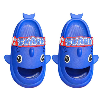 Blue Shark Slip on Clogs, Summer/Monsoon/ Beach Footwear for Toddlers and Kids, Unisex
