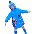 Blue Shark Theme Raincoat for Kids - Little Surprise BoxBlue Shark Theme Raincoat for Kids