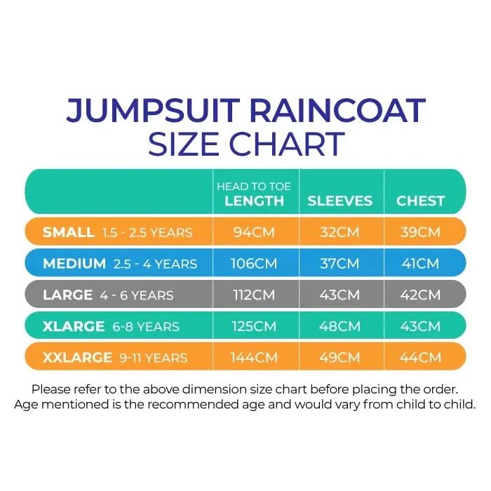 Blue Space Theme All Over Jumpsuit / Playsuit Raincoat for Kids - Little Surprise BoxBlue Space Theme All Over Jumpsuit / Playsuit Raincoat for Kids