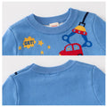 Blue Toeing Car Theme Cardigan/Warmer/Sweater for Toddlers & Kids - Little Surprise BoxBlue Toeing Car Theme Cardigan/Warmer/Sweater for Toddlers & Kids