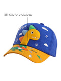 Blue & Yellow Dino with Skates Casual Cap for Kids - Little Surprise BoxBlue & Yellow Dino with Skates Casual Cap for Kids