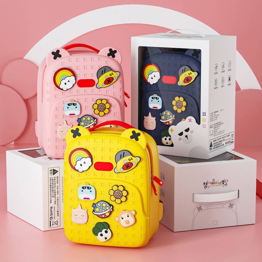 Blush Pink Tic Tac Movable Trinkets Backpack - Little Surprise BoxBlush Pink Tic Tac Movable Trinkets Backpack