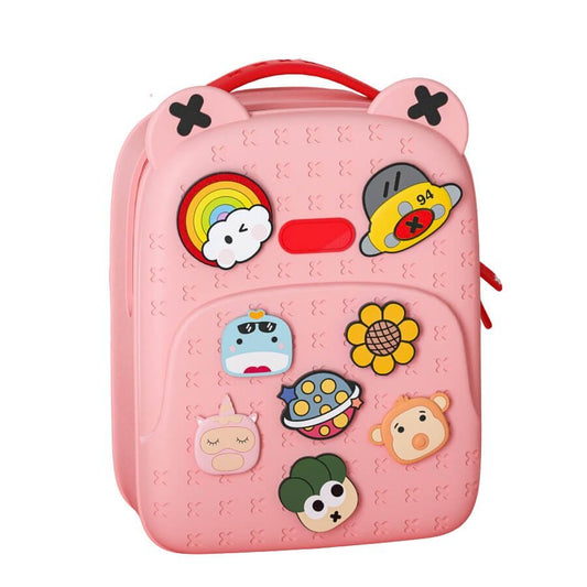 Blush Pink Tic Tac Movable Trinkets Backpack - Little Surprise BoxBlush Pink Tic Tac Movable Trinkets Backpack