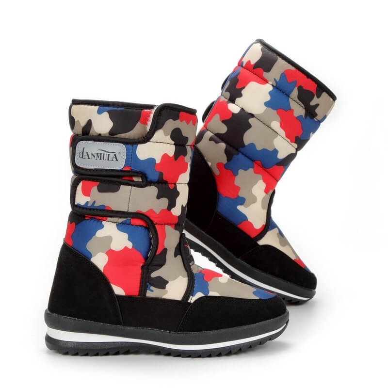 Bright Camouflage Women Winter / Snow Boots - Little Surprise BoxBright Camouflage Women Winter / Snow Boots