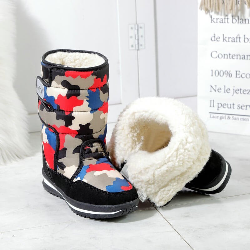Bright Camouflage Women Winter / Snow Boots - Little Surprise BoxBright Camouflage Women Winter / Snow Boots