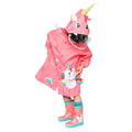 Bright Pink Magical Unicorn Theme Raincoat for Kids - Little Surprise BoxBright Pink Magical Unicorn Theme Raincoat for Kids