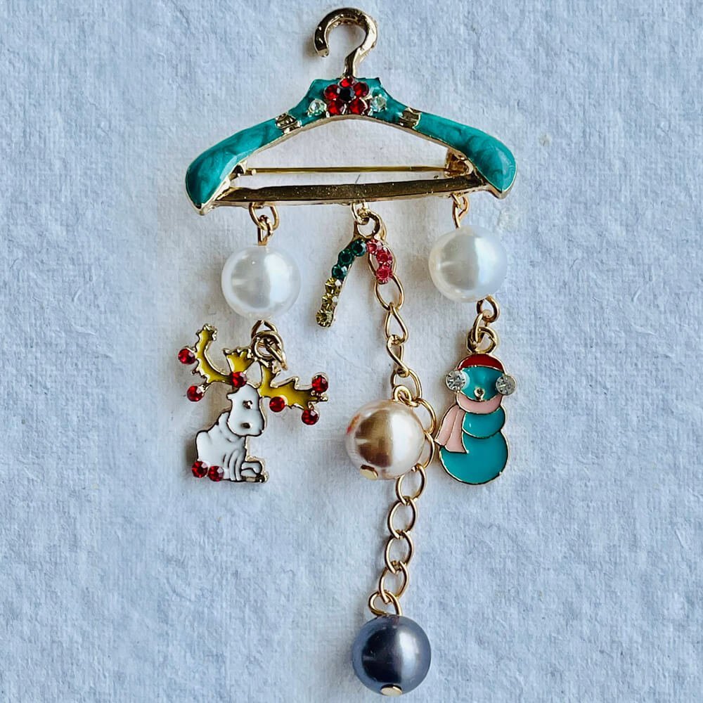 Christmas Broach Accessories Hanger Style Party wear