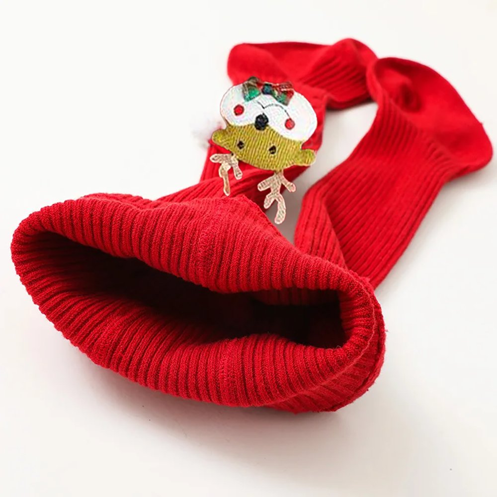 Christmas Reindeer Red & Gold Stockings for Christmas Party, Small 1-2 years - Little Surprise BoxChristmas Reindeer Red & Gold Stockings for Christmas Party, Small 1-2 years