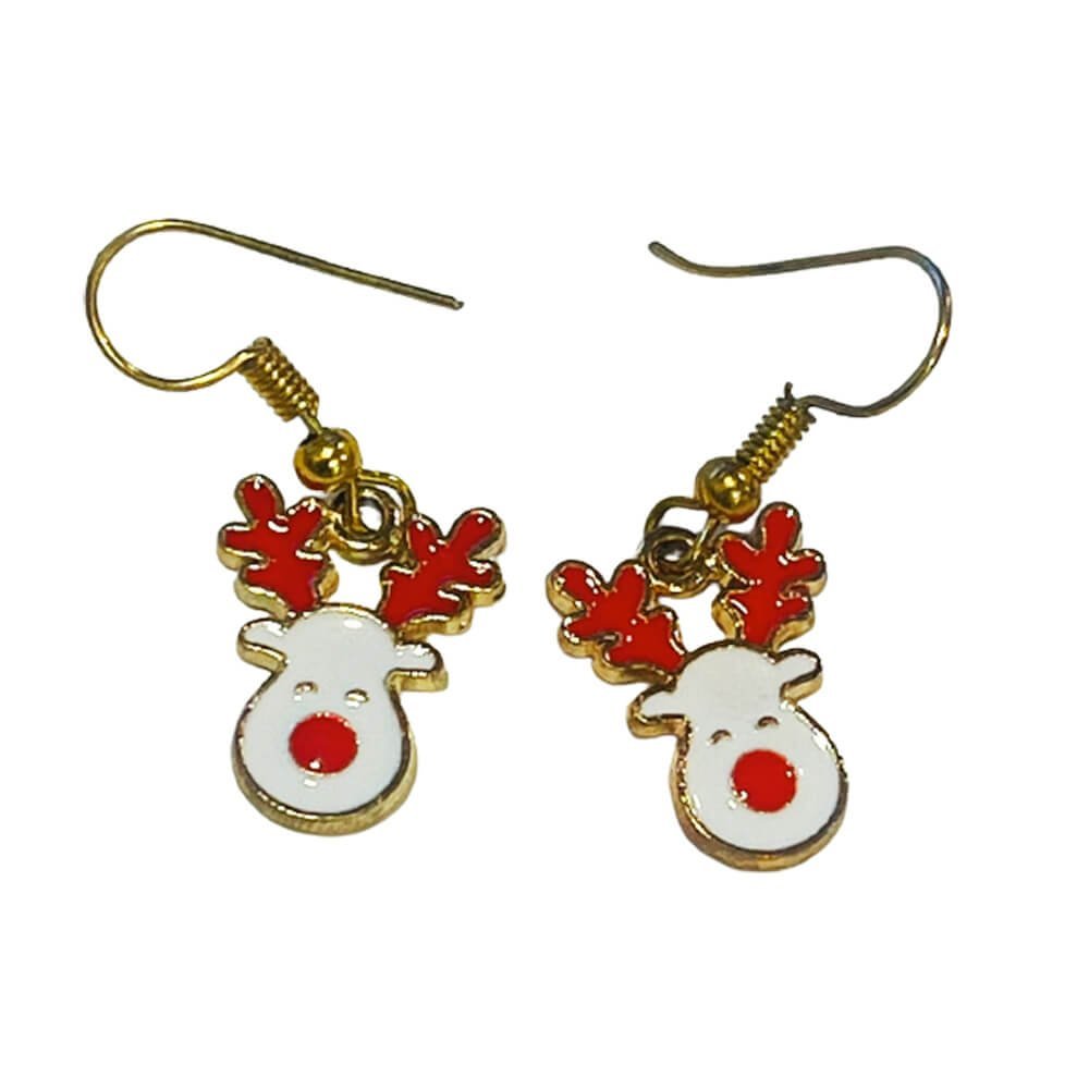 Christmas Rudolf the red nose Reindeer Earrings - Little Surprise BoxChristmas Rudolf the red nose Reindeer Earrings