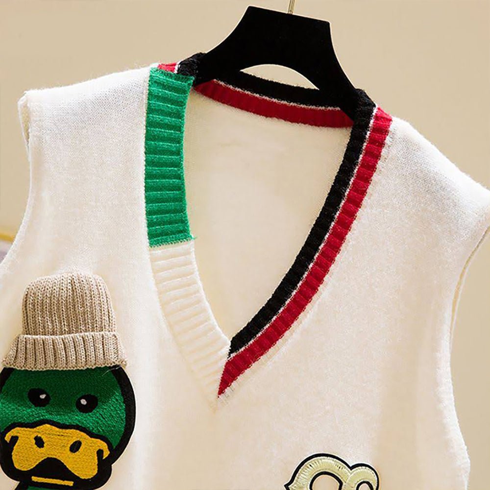 Cream Donald V Neck Winter Warmer Cardigan & Sweater for toddlers & Kids - Little Surprise BoxCream Donald V Neck Winter Warmer Cardigan & Sweater for toddlers & Kids