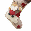 Cream Jute & Checks Style Santa & Tree - Little Surprise BoxCream Jute & Checks Style Santa & Tree