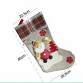 Cream Jute & Checks Style Santa & Tree - Little Surprise BoxCream Jute & Checks Style Santa & Tree