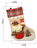 Cream Snowfall Jute & Checks Style Santa - Little Surprise BoxCream Snowfall Jute & Checks Style Santa