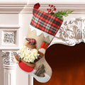 Cream Snowfall Jute & Checks Style Santa - Little Surprise BoxCream Snowfall Jute & Checks Style Santa