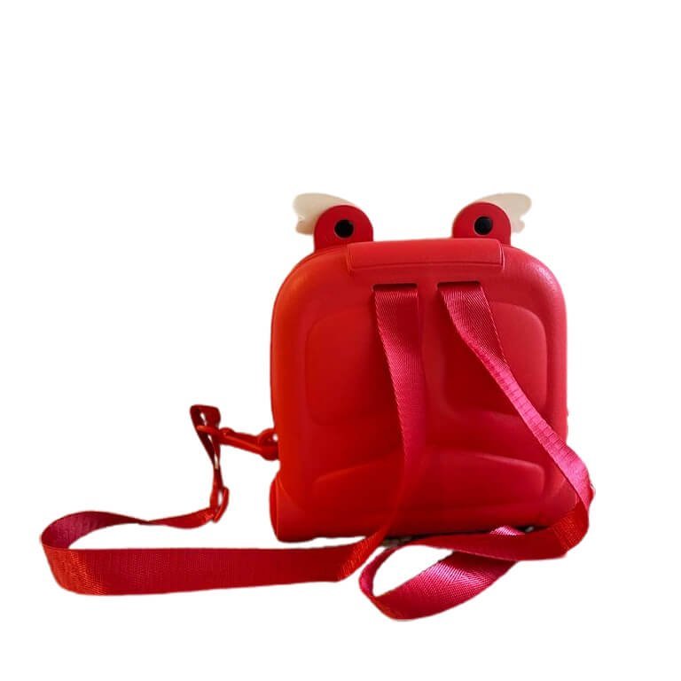 Crimson Red Winged Mini Movable Trinkets Fashion Backpack - Little Surprise BoxCrimson Red Winged Mini Movable Trinkets Fashion Backpack