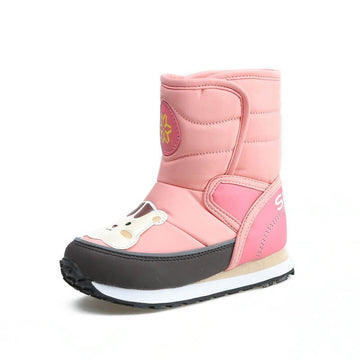 Cute Bear Baby Pink Kids Winter / Snow Boots - Little Surprise BoxCute Bear Baby Pink Kids Winter / Snow Boots