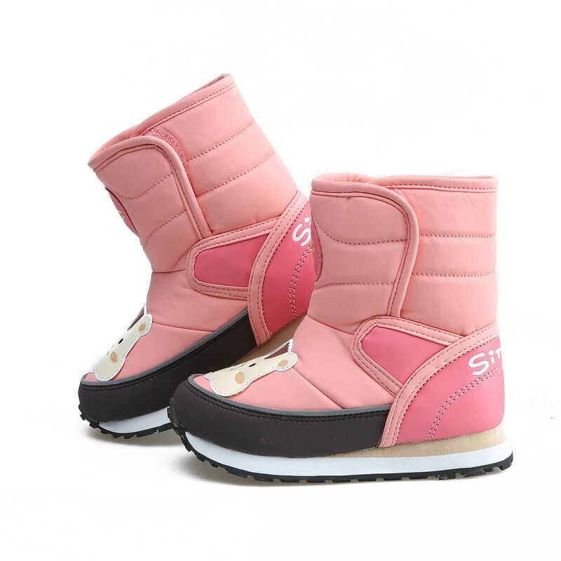 Cute Bear Baby Pink Kids Winter / Snow Boots - Little Surprise BoxCute Bear Baby Pink Kids Winter / Snow Boots