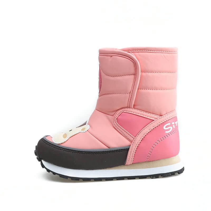 Cute Bear Baby Pink Kids Winter / Snow Boots - Little Surprise BoxCute Bear Baby Pink Kids Winter / Snow Boots