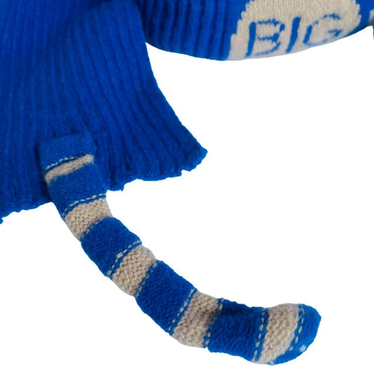 Dark Blue Bear Woven Stretchable Woolen Winter Cap For Kids With Matching Neck Muffler Set (3-10Yrs) - Little Surprise BoxDark Blue Bear Woven Stretchable Woolen Winter Cap For Kids With Matching Neck Muffler Set (3-10Yrs)