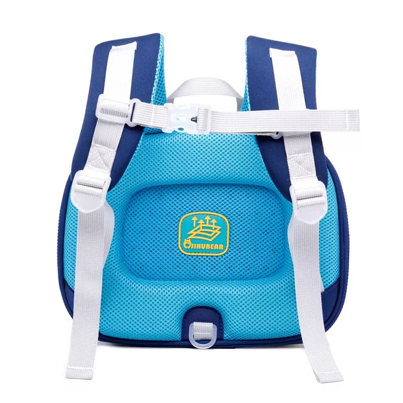 Derek the Dino 3d Light weighted Ergo Backpack for Toddlers & Kids with Leash, Blue - Little Surprise BoxDerek the Dino 3d Light weighted Ergo Backpack for Toddlers & Kids with Leash, Blue