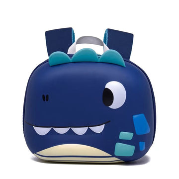 Derek the Dino 3d Light weighted Ergo Backpack for Toddlers & Kids with Leash, Blue - Little Surprise BoxDerek the Dino 3d Light weighted Ergo Backpack for Toddlers & Kids with Leash, Blue