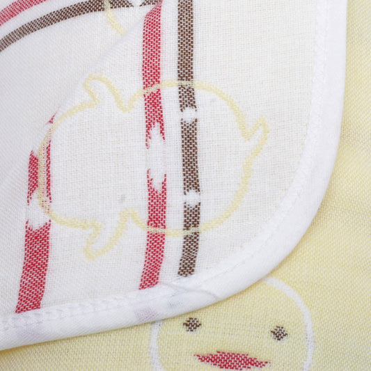 Duck Designed Organic Muslin Blanket, Bib and Napkin Matching Set