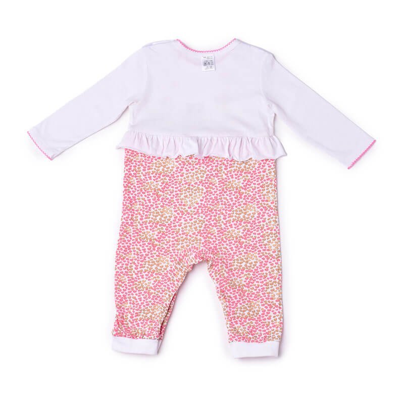 Floral Animal Print Romper, 1-2 years