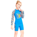 Full Sleeves Shirt & Shorts set Swimwear , Blue Fauna with UPF 50+ (2 pcs set) - Little Surprise BoxFull Sleeves Shirt & Shorts set Swimwear , Blue Fauna with UPF 50+ (2 pcs set)