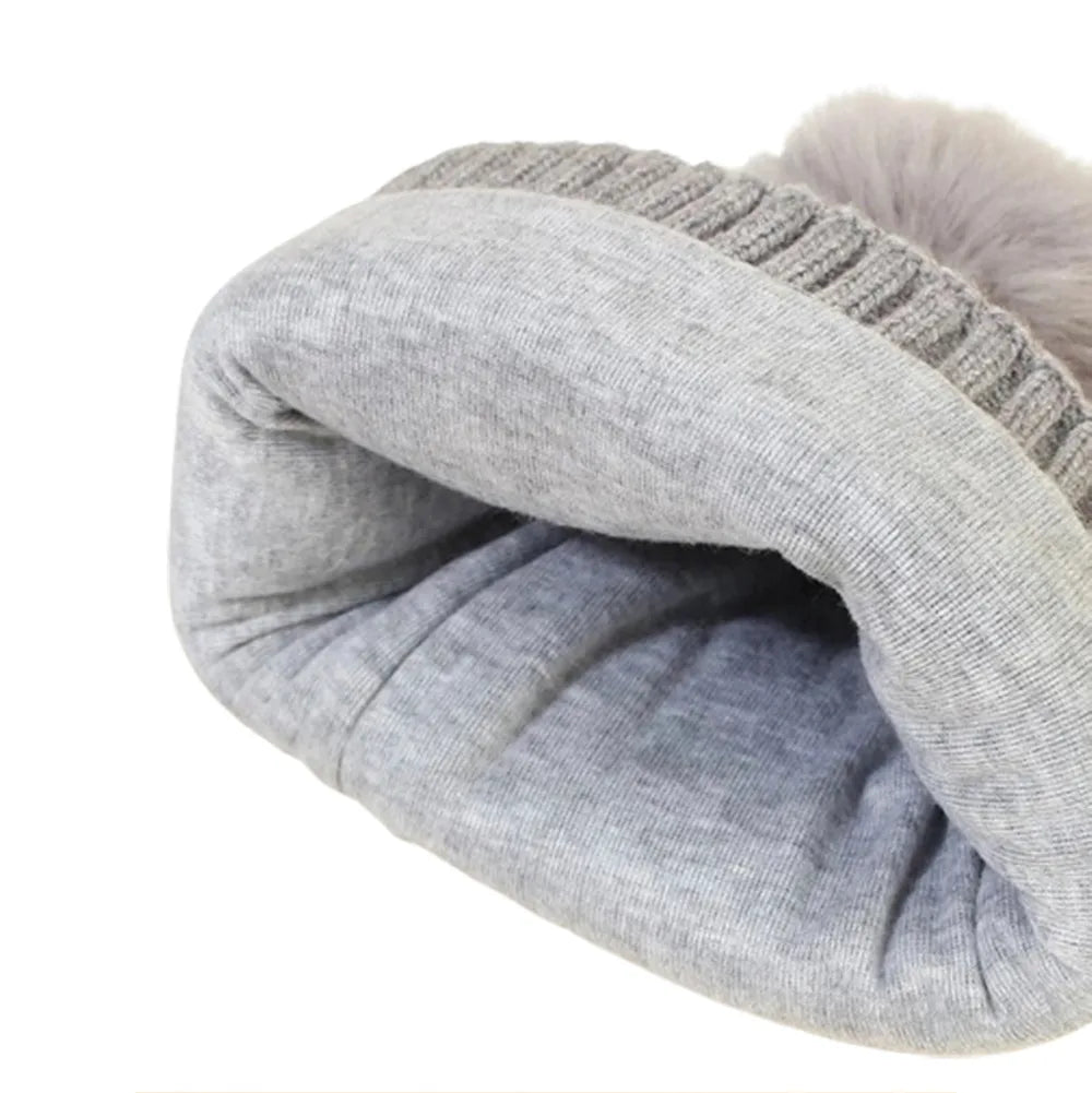 Grey Dino Kids Winter Cap & Neck Muffler Set