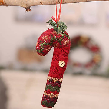Handmade Woven Candy Shape Christmas Tree Ornament