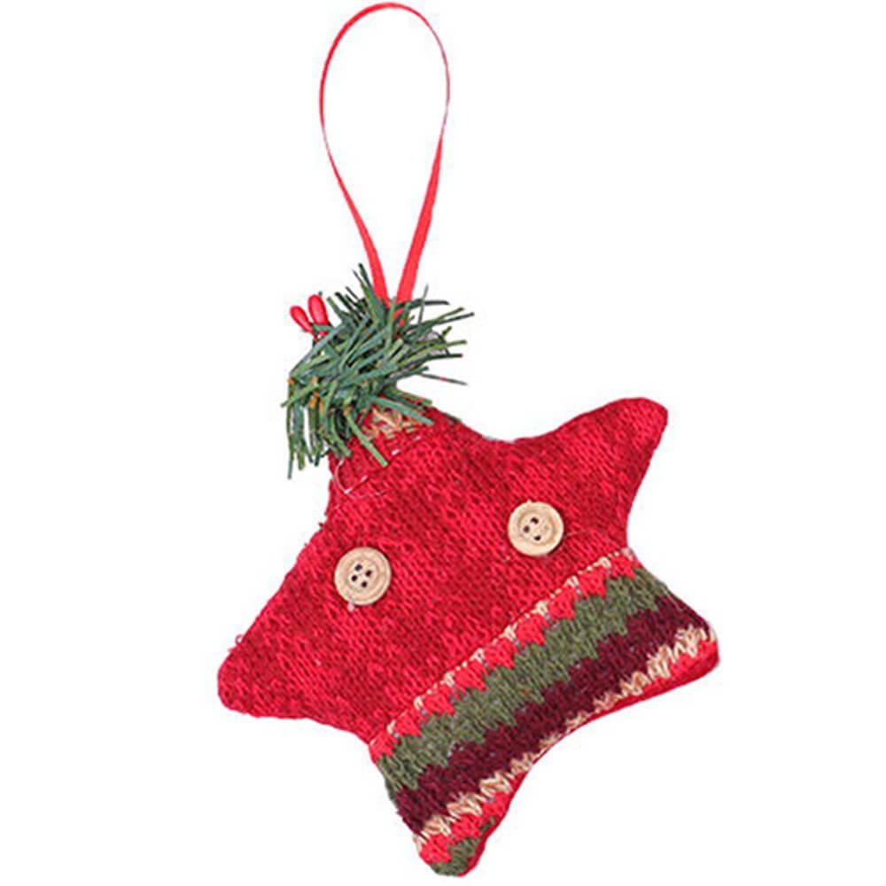 Handmade Woven Star Shape Christmas Tree Ornament