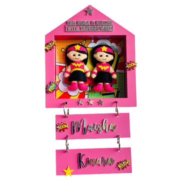 House of Power - 2 Sisters Personalised Name Plaque - Little Surprise BoxHouse of Power - 2 Sisters Personalised Name Plaque