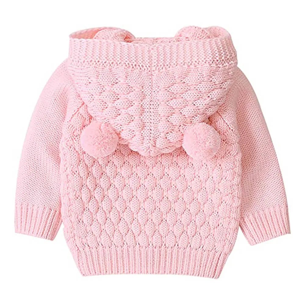 Baby pink shop knitted cardigan