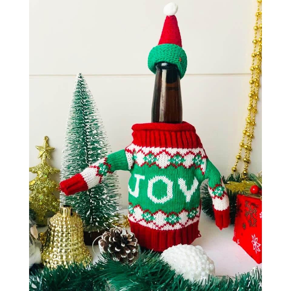 Joy Stretchable Pint Beer Bottle cover with a cap (2 pcs set)