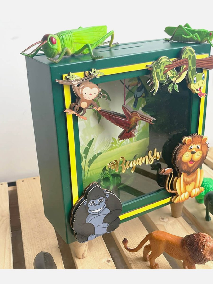 Jungle Safari Piggy Bank - Little Surprise BoxJungle Safari Piggy Bank