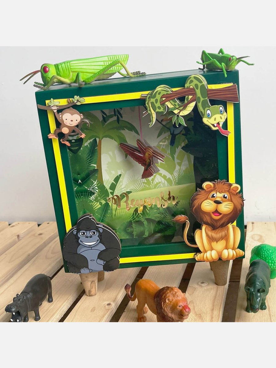 Jungle Safari Piggy Bank - Little Surprise BoxJungle Safari Piggy Bank