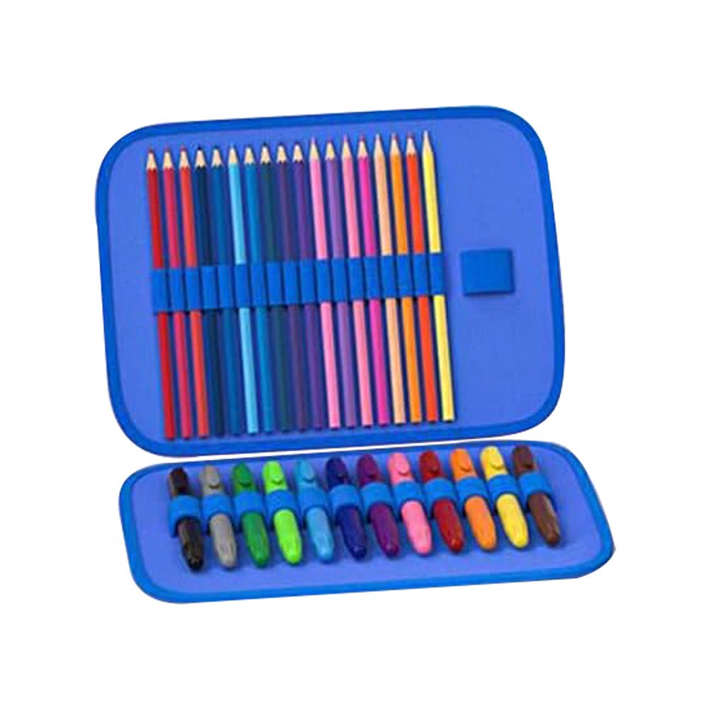 Kids colour pencils & Pens Art set with Hardcase Bag, 62 pcs - Little Surprise BoxKids colour pencils & Pens Art set with Hardcase Bag, 62 pcs