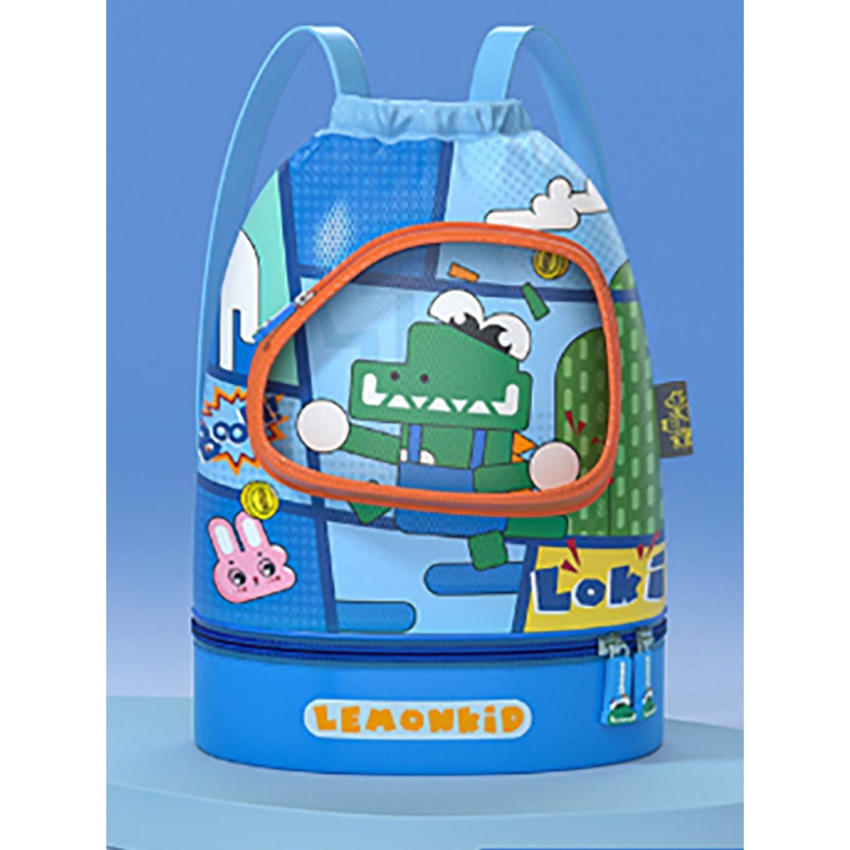 Kids Croc Face, Waterproof Swimming Bag/ Beach Bag - Little Surprise BoxKids Croc Face, Waterproof Swimming Bag/ Beach Bag