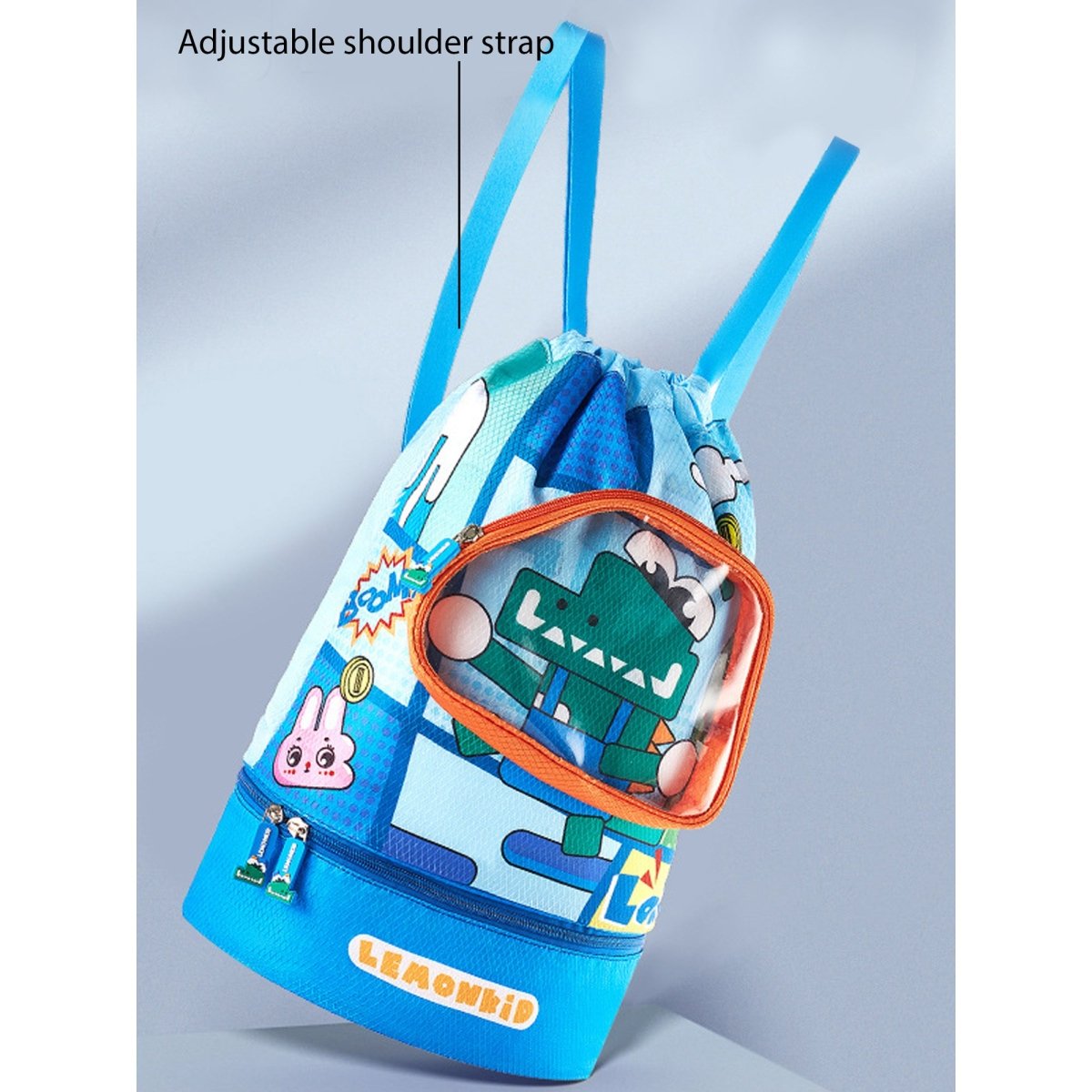 Kids Croc Face, Waterproof Swimming Bag/ Beach Bag - Little Surprise BoxKids Croc Face, Waterproof Swimming Bag/ Beach Bag
