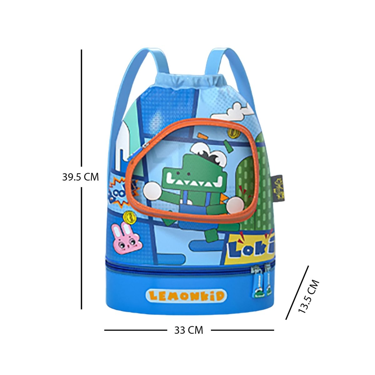 Kids Croc Face, Waterproof Swimming Bag/ Beach Bag - Little Surprise BoxKids Croc Face, Waterproof Swimming Bag/ Beach Bag