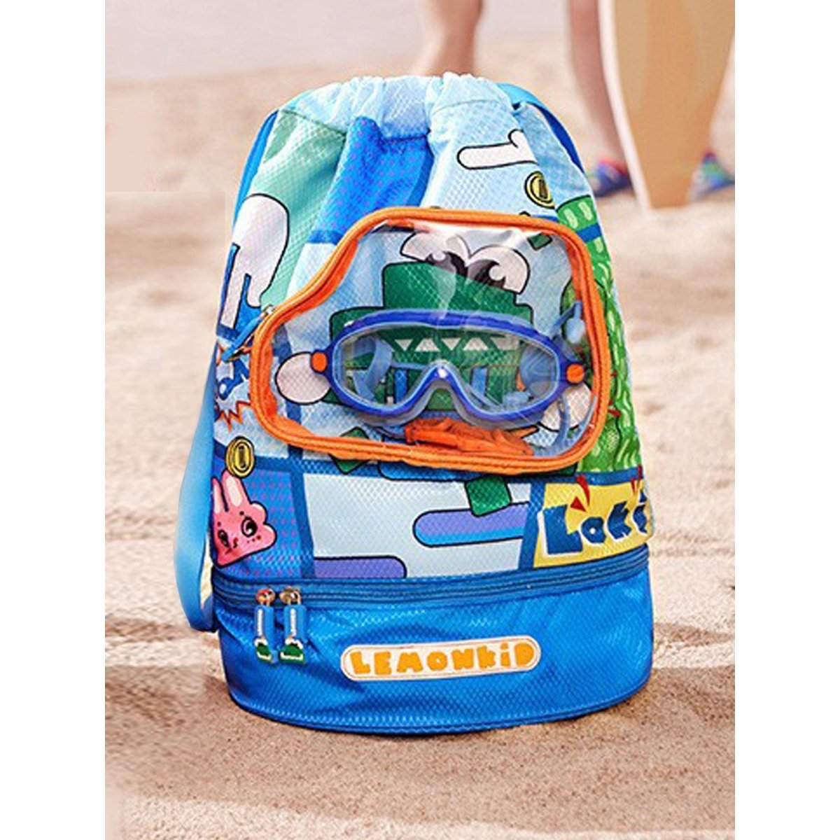 Kids Croc Face, Waterproof Swimming Bag/ Beach Bag - Little Surprise BoxKids Croc Face, Waterproof Swimming Bag/ Beach Bag